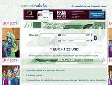 Tablet Screenshot of cambiovaluta.it